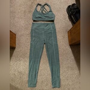 Victoria's Secret Teal Leggings and Top Set